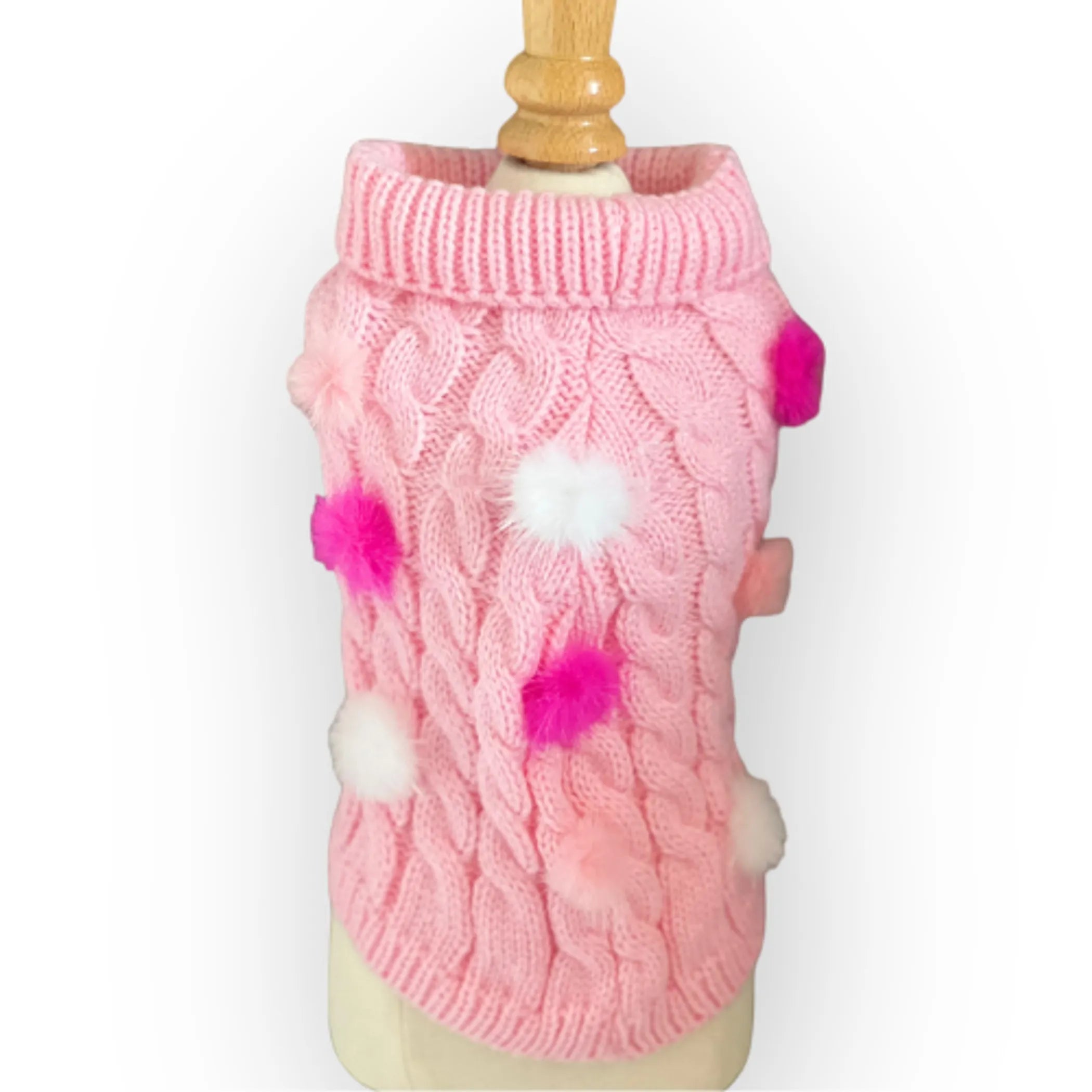 Mink Pom Knit Dog Sweater: A Must-Have for Your Furry Friend